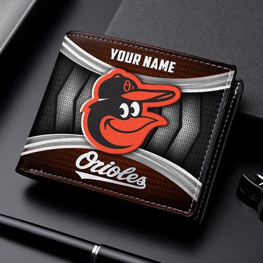 LIMITED EDITION - NEW CUSTOMIZED MLB25 BOS BALTIMORE ORIOLES LEATHER WALLET