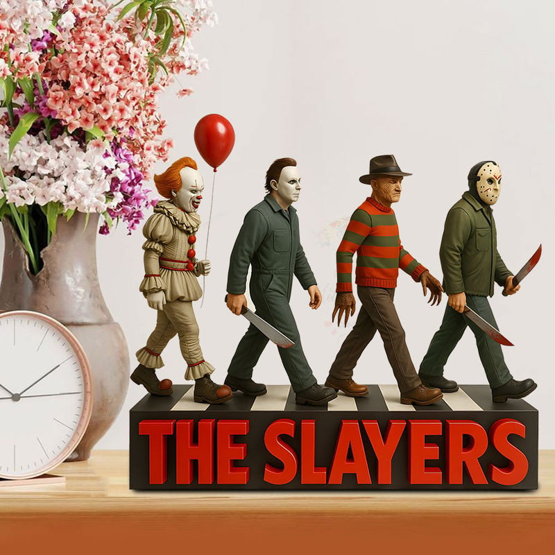 THE SLAYERS HORROR MOVIE CHARACTERS ACRYLIC BLOCK PLAQUE - GIFT FOR HORROR FANS