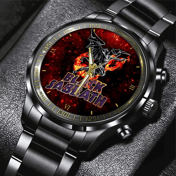 NEW PREMIUM BLACK SABBATH BLACK STAINLESS STEEL WATCH