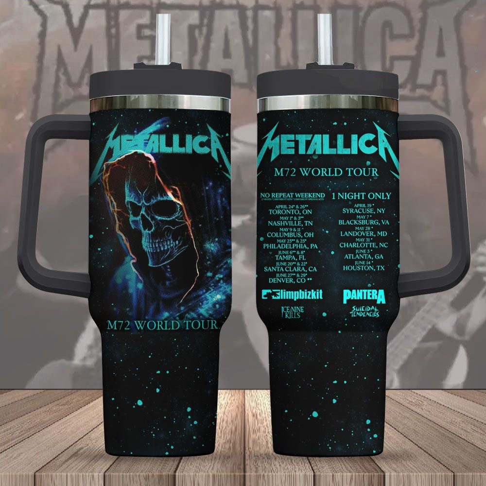 NEW PREMIUM METALLICA 40 OZ TUMBLER 00