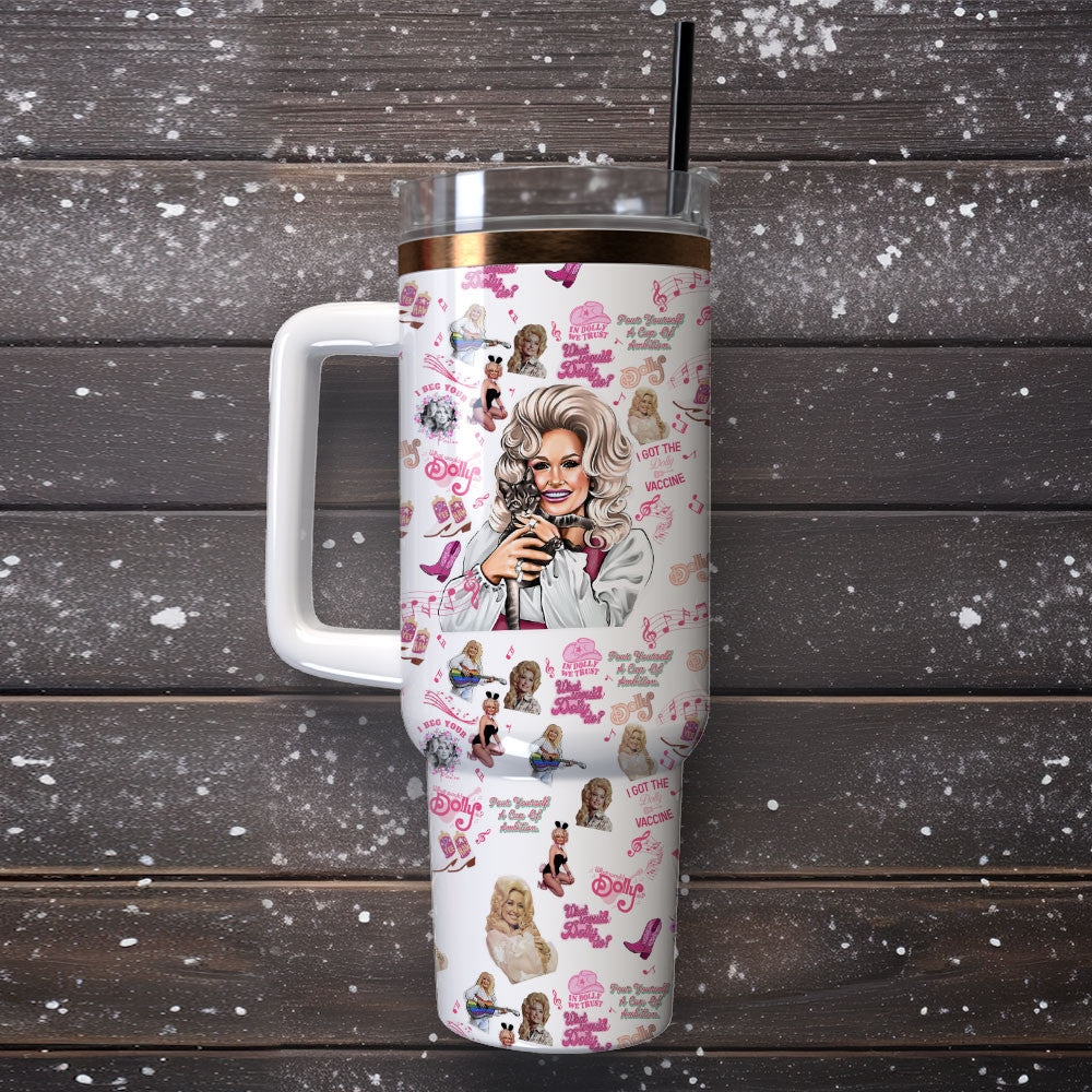 NEW PREMIUM DOLLY PARTON 40 OZ TUMBLER 04