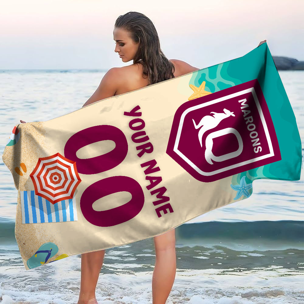 Just Landed - Senior 2025 Beach, Bath Towel ( KID & ADULT Size )