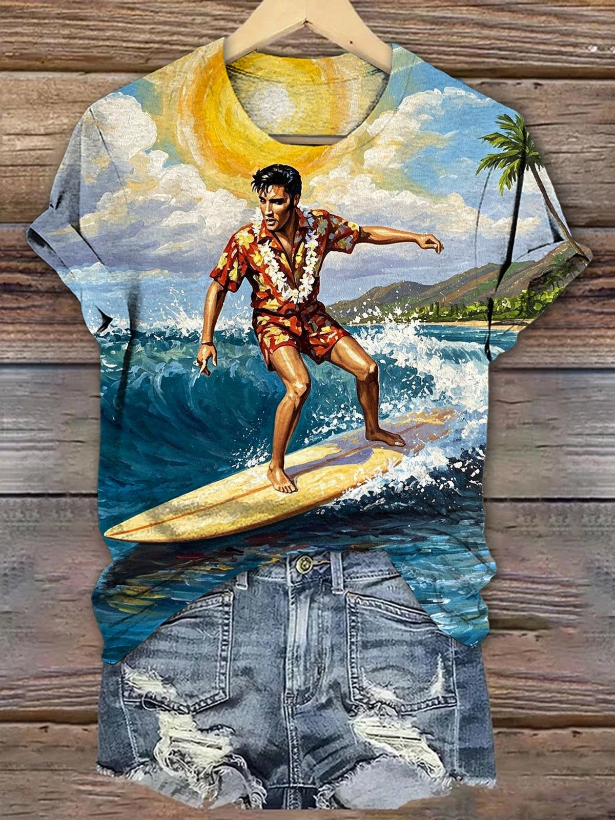 LIMITED EDITION - NEW PREMIUM ELVIS PRESLEY PUERTO RICO BEACH UNISEX T-SHIRT
