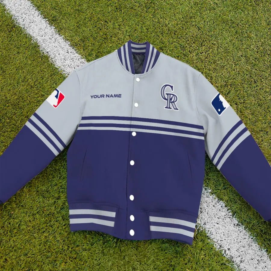 LIMITED EDITION - NEW CUSTOMIZED MLB30 COR COLORADO ROCKIES BASEBALL JACKET
