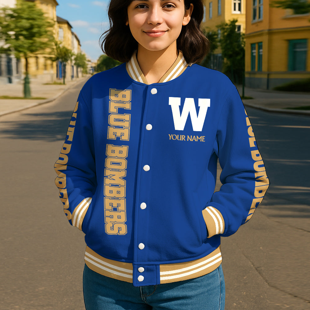CFL 2025 Personalized Baseball Jacket
