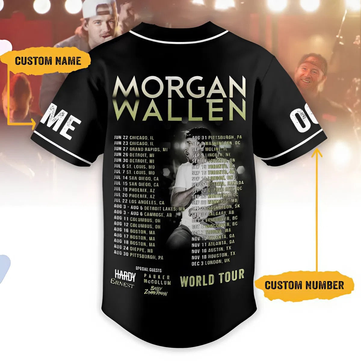Morgan Wallen Baseball Jersey