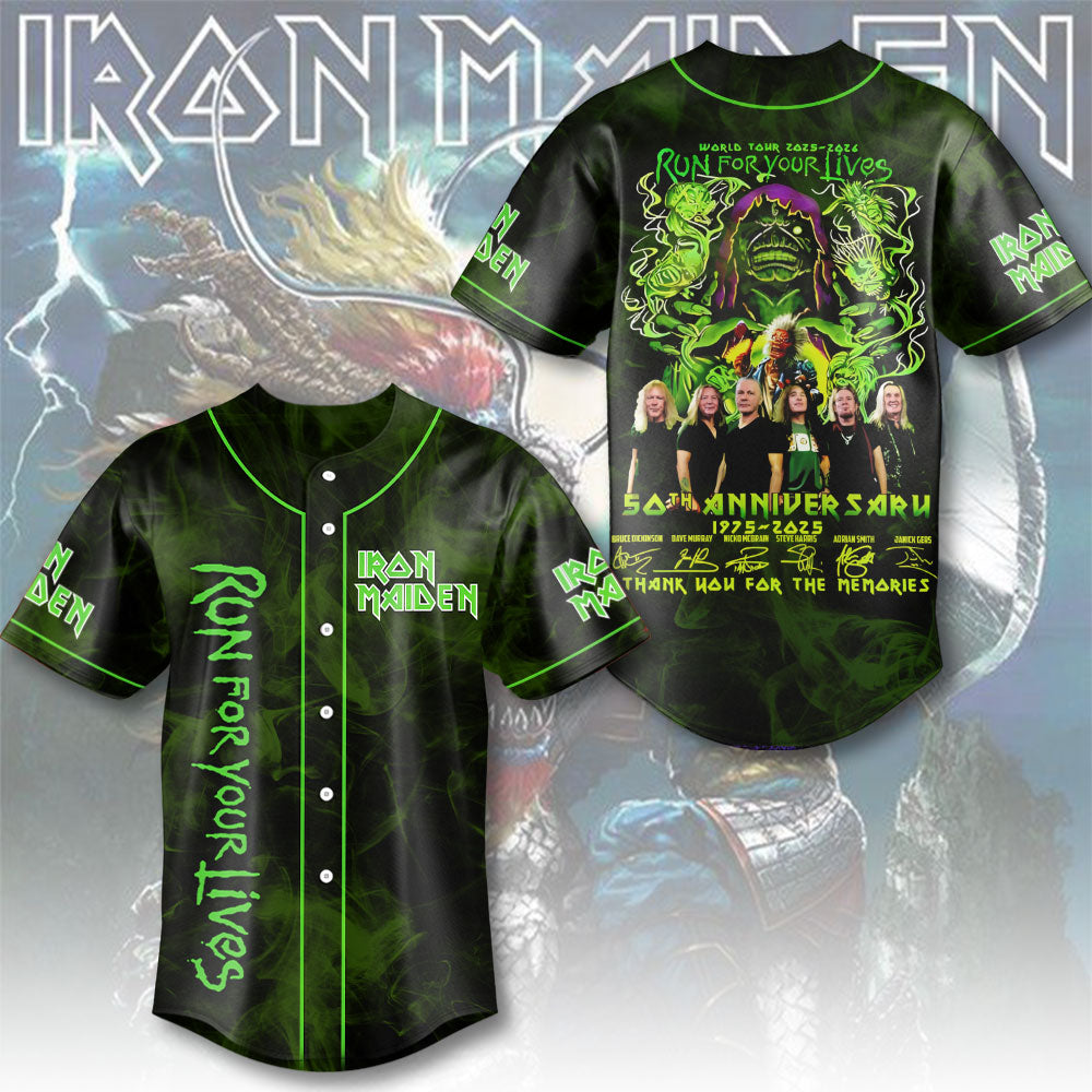 Iron Maiden Baseball Jersey