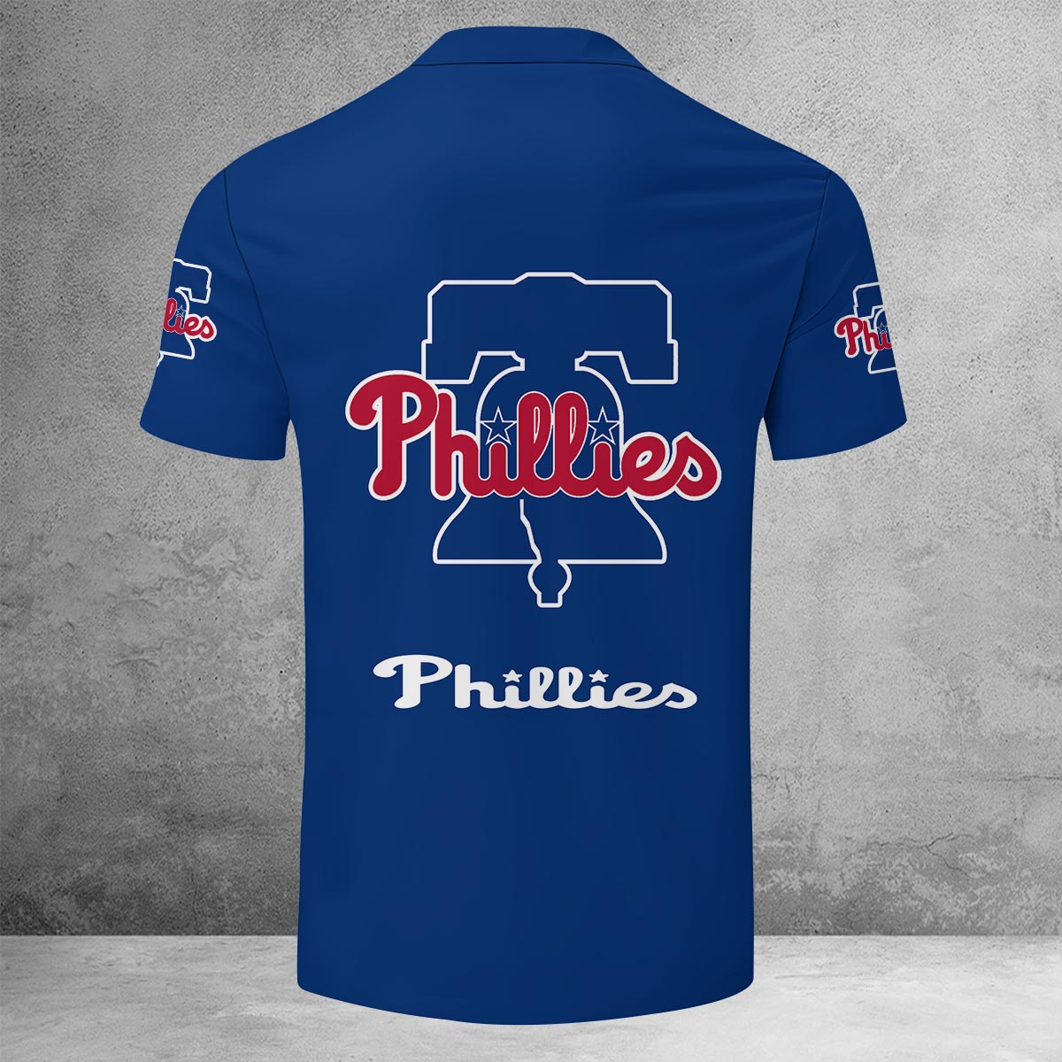 LIMITED EDITION - NEW CUSTOMIZED MLB11 PPS PHILADELPHIA PHILLIES ZIP POLO SHIRT