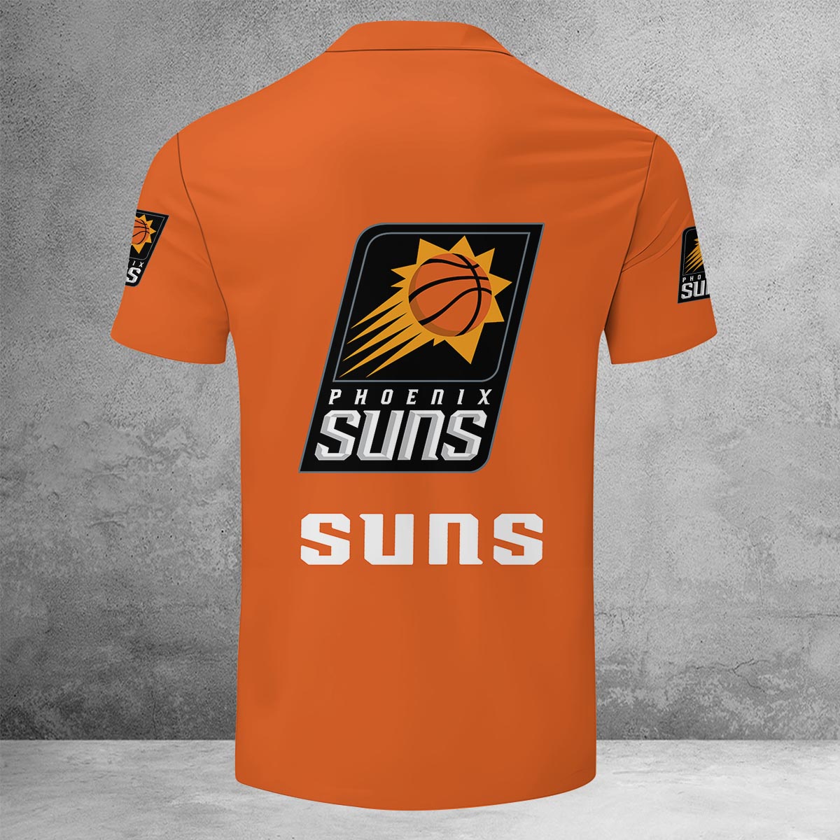 LIMITED EDITION - NEW CUSTOMIZED NBA21 PS PHOENIX SUNS ZIP POLO SHIRT