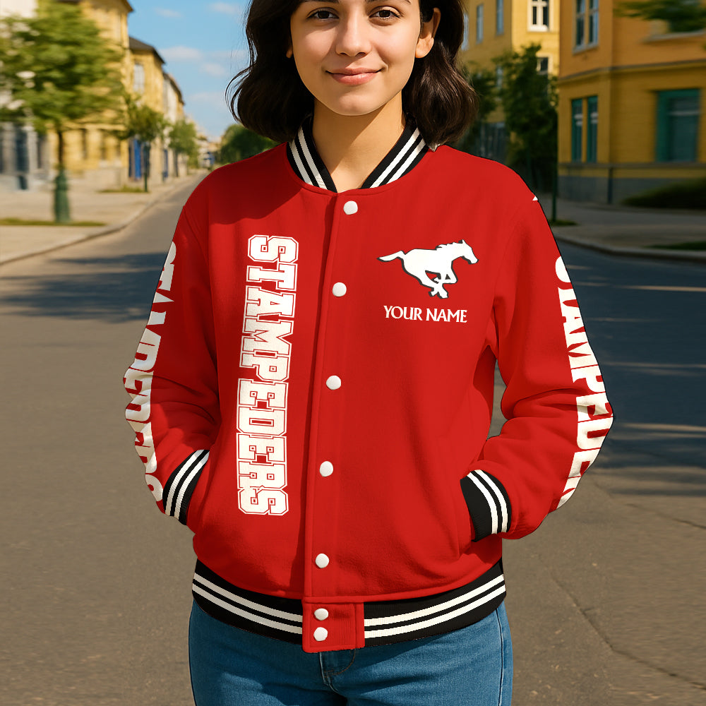 CFL New Personalized Baseball Jacket