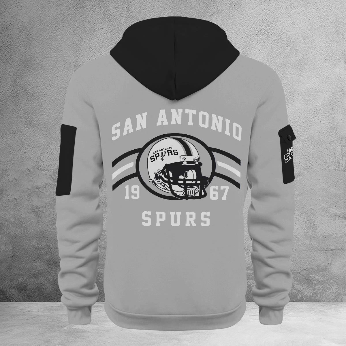 LIMITED EDITION - NEW CUSTOMIZED NBA23 SA SAN ANTONIO SPURS QUARTER ZIP HOODIE