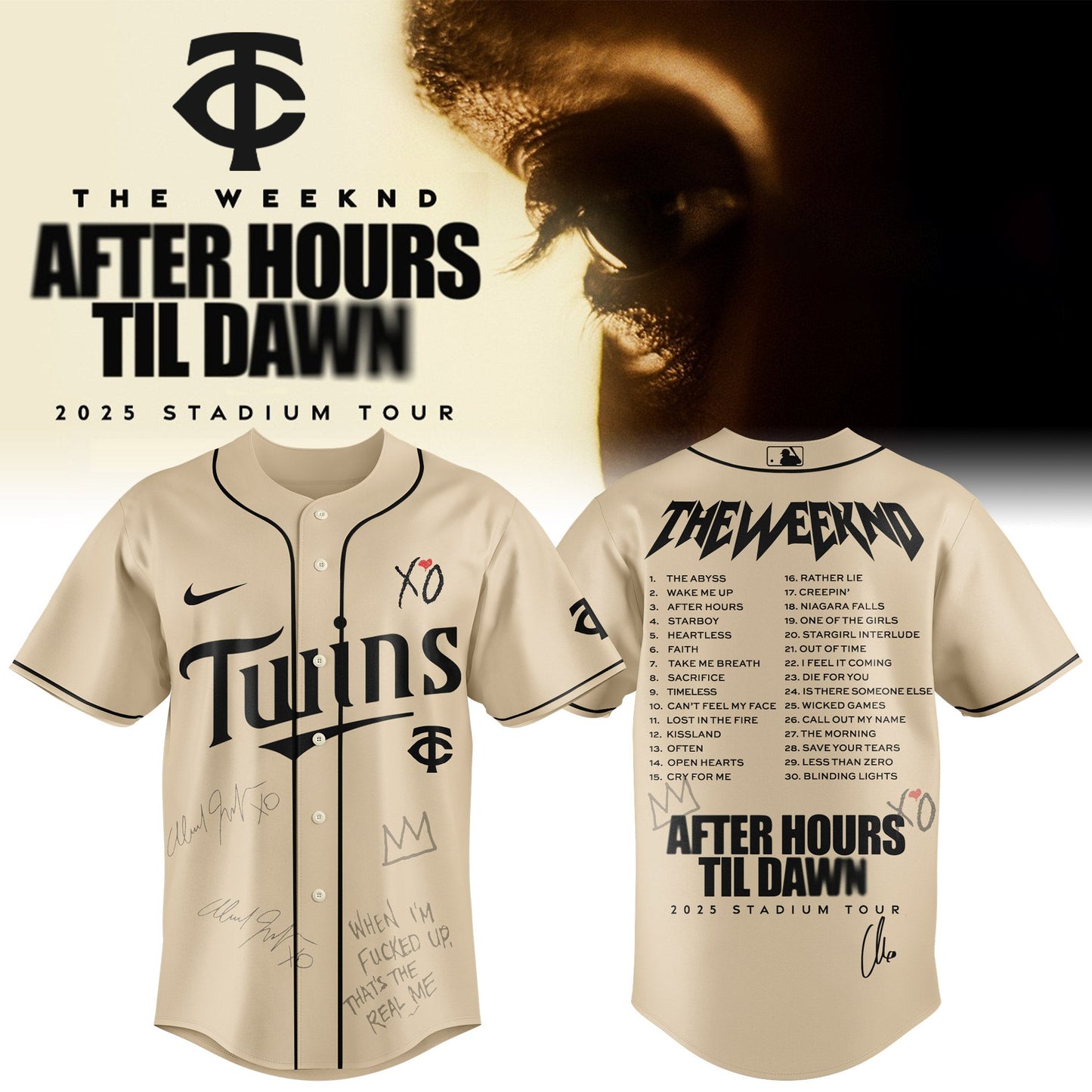 MIN x The Weeknd After Hours Til Dawn Jersey Limited Edition