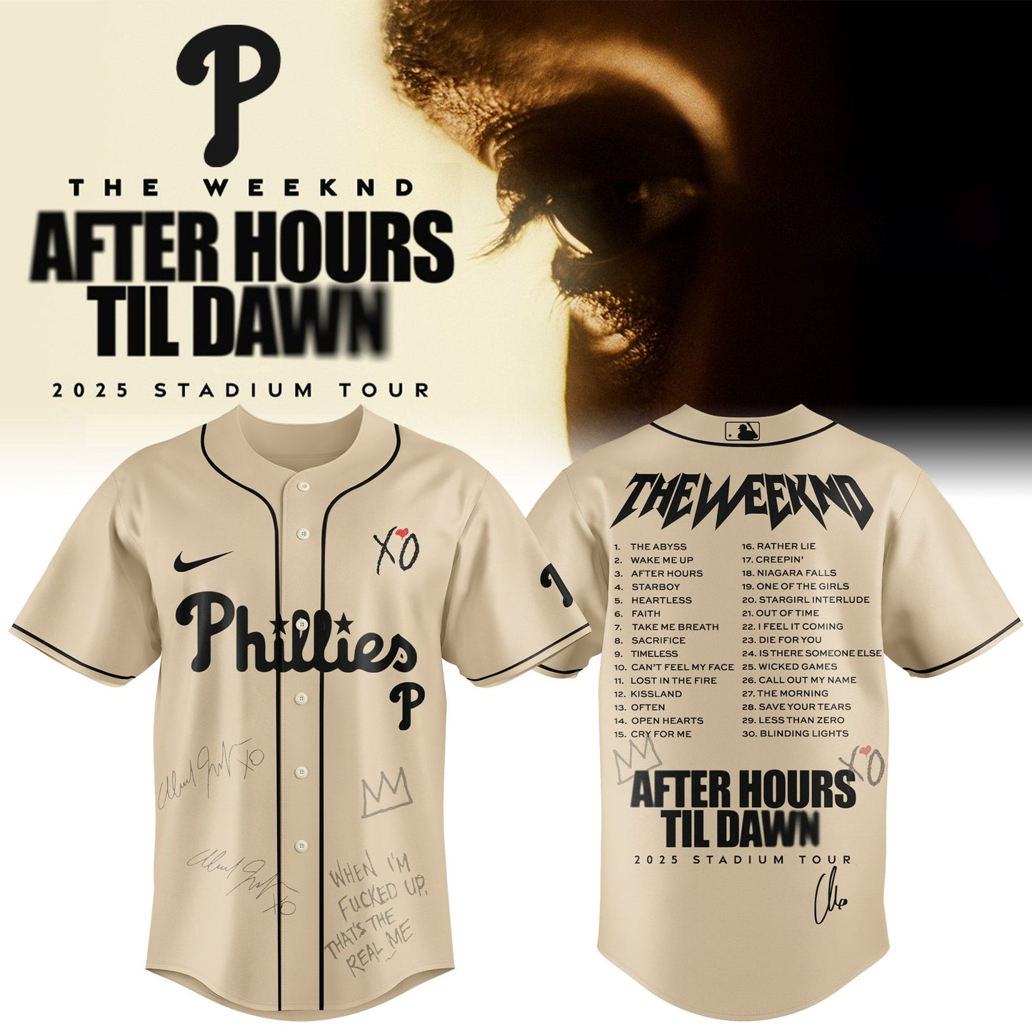 PHI x The Weeknd After Hours Til Dawn Jersey Limited Edition