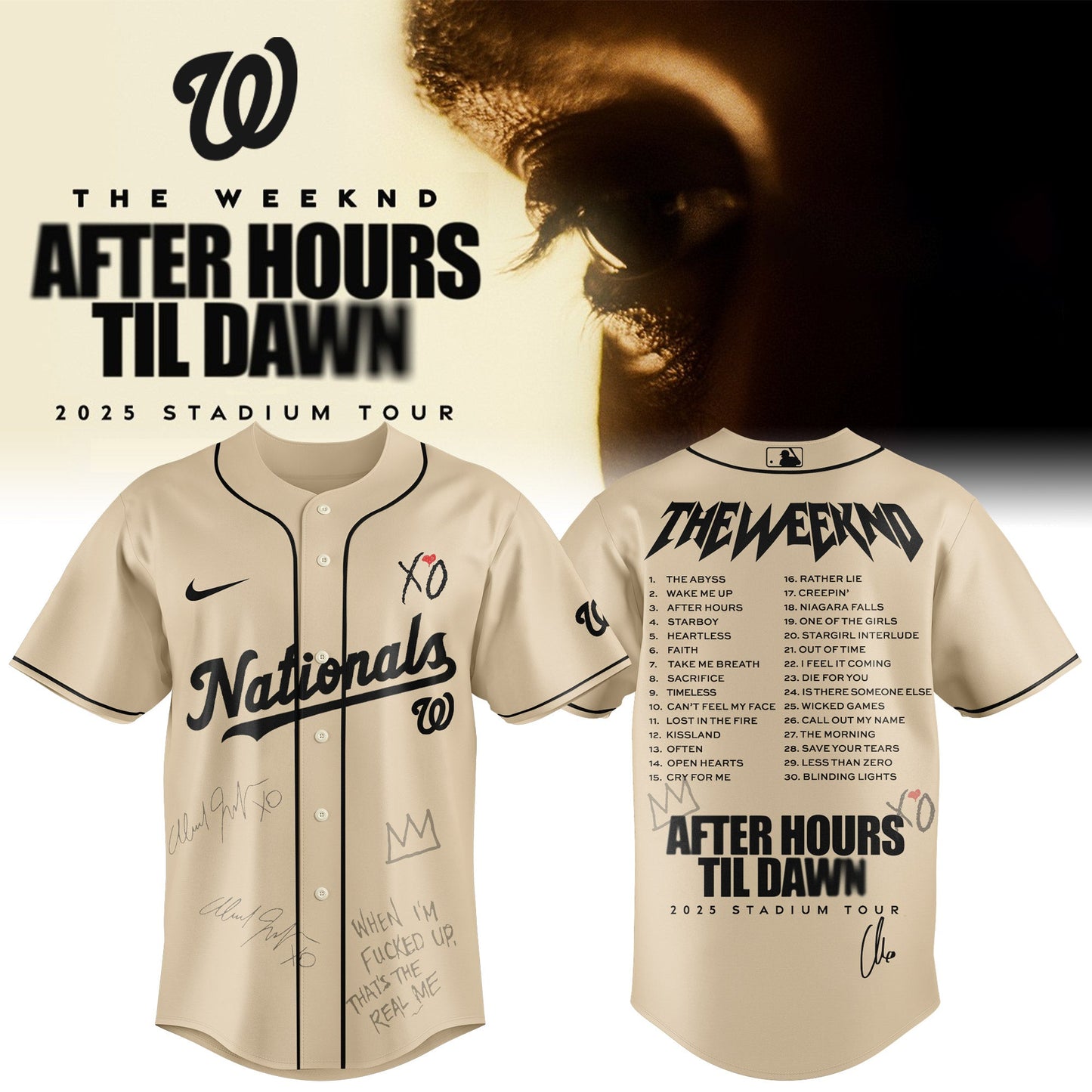 WSH x The Weeknd After Hours Til Dawn Jersey Limited Edition