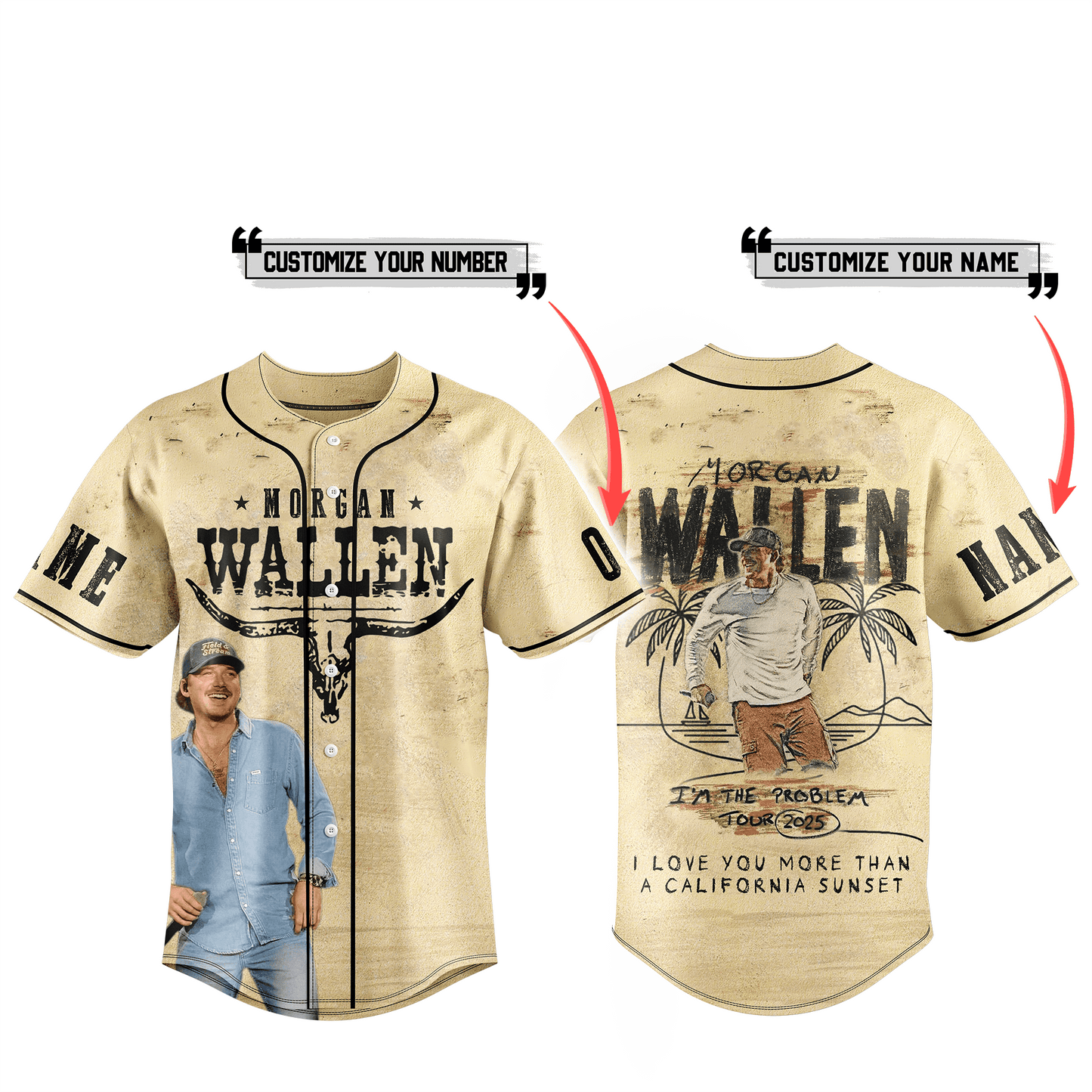 Morgan Wallen Baseball Jersey