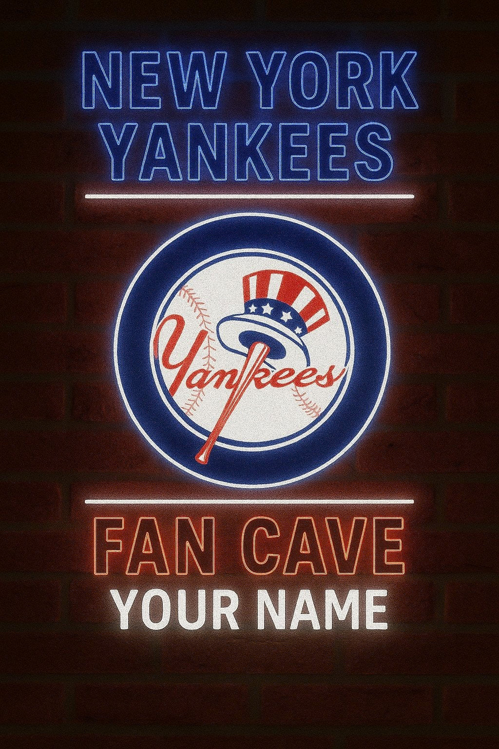 NYY PREMIUM LED LIGHT WALL DECOR