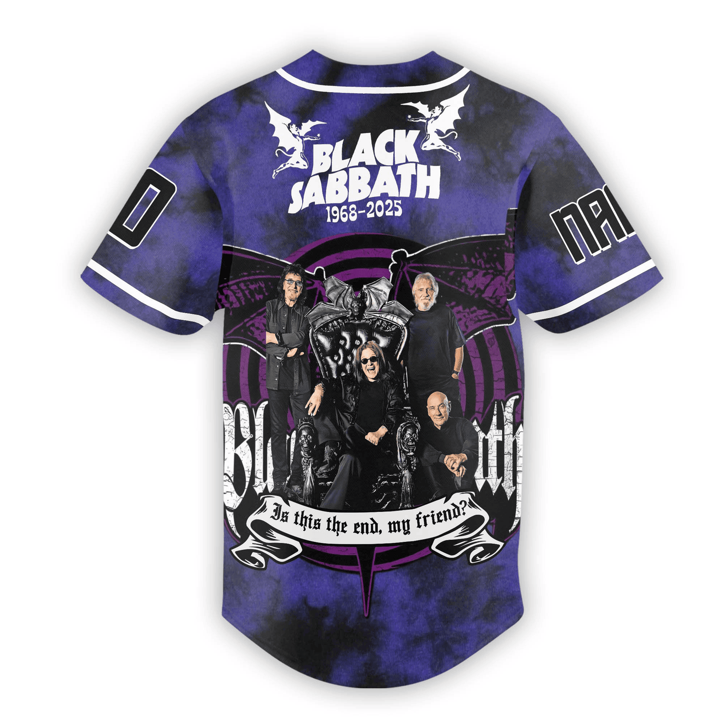 NEW PREMIUM BLACK SABBATH UNISEX BASEBALL JERSEY