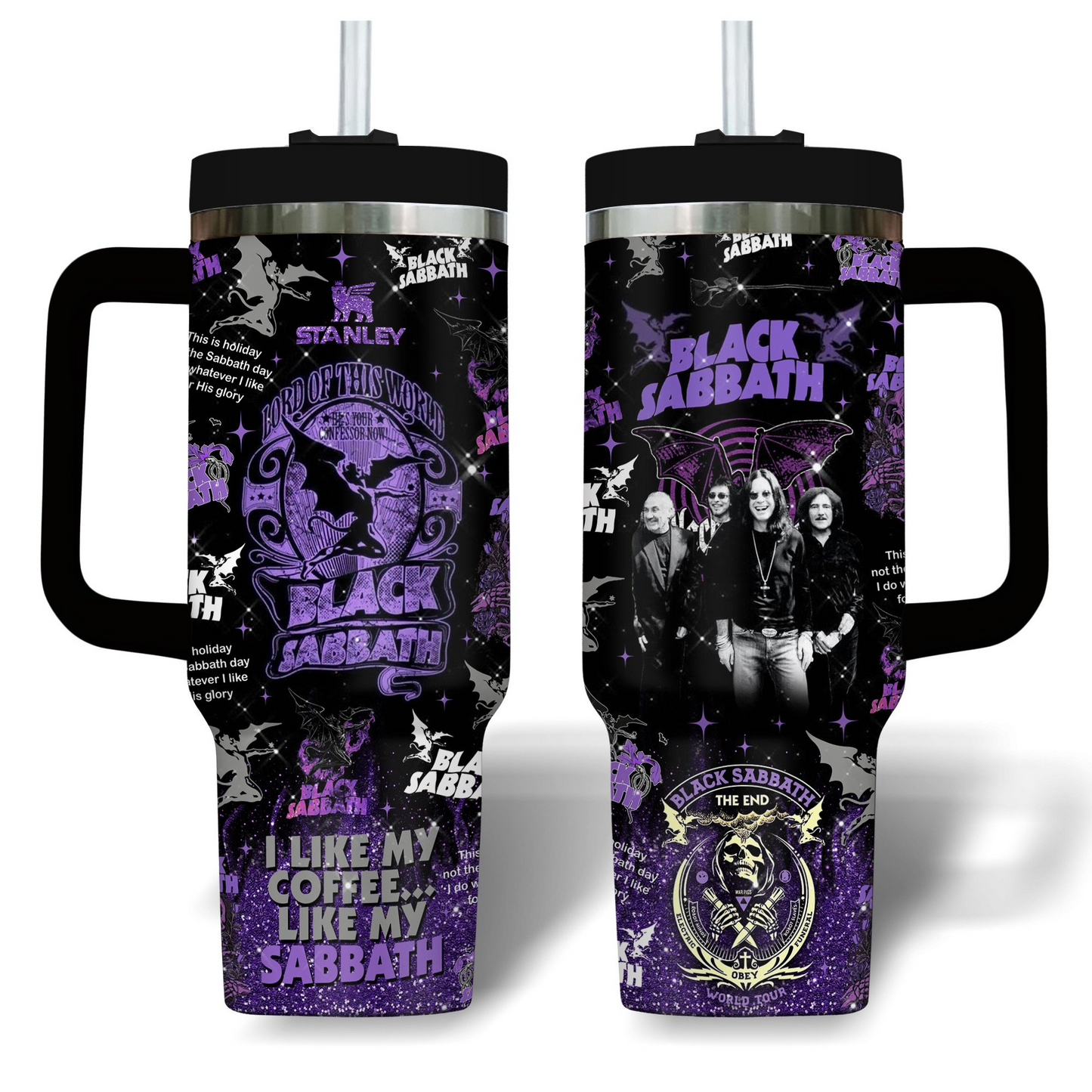 NEW PREMIUM BLACK SABBATH 40 OZ TUMBLER PERFECT GIFT FOR FAN