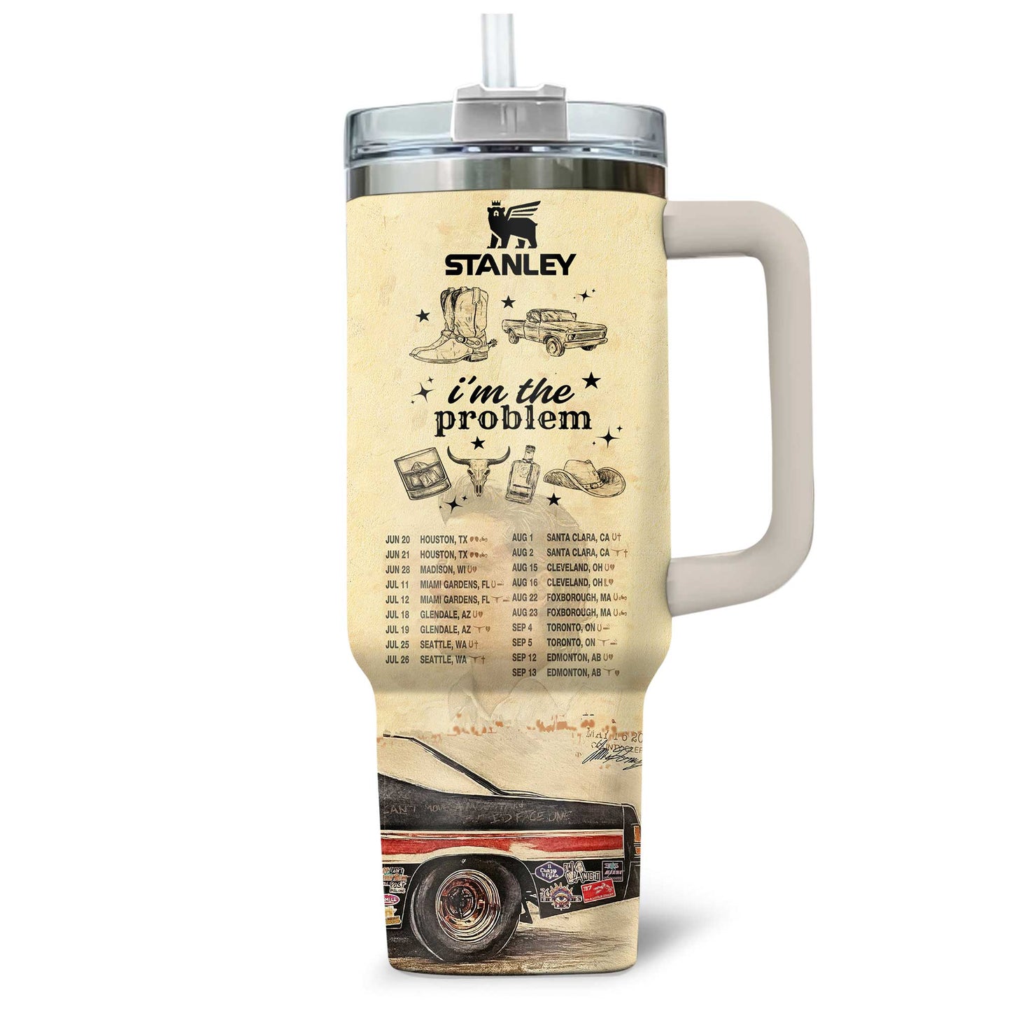 New MGWL Premium 40OZ Tumbler With Handle