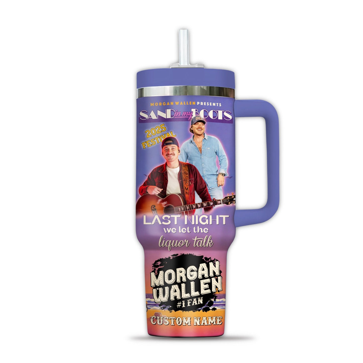 Morgan Wallen Premium 40OZ Tumbler With Handle