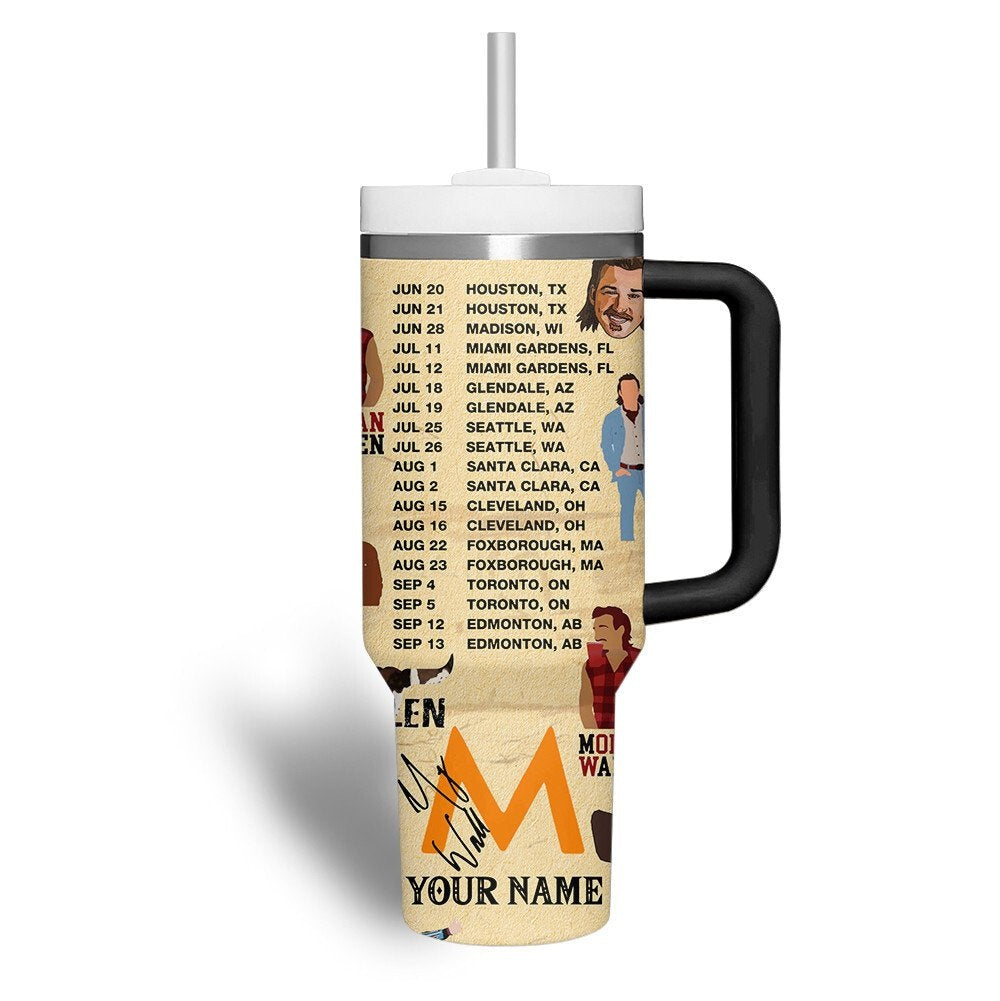 Morgan Wallen Premium 40OZ Tumbler With Handle