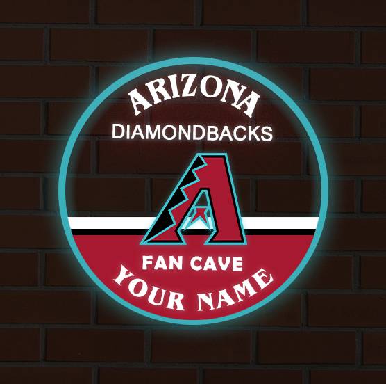 LIMITED EDITION - NEW CUSTOMIZED MLB07 ADS ARIZONA DIAMONDBACKS LED LIGHT WALL DECOR