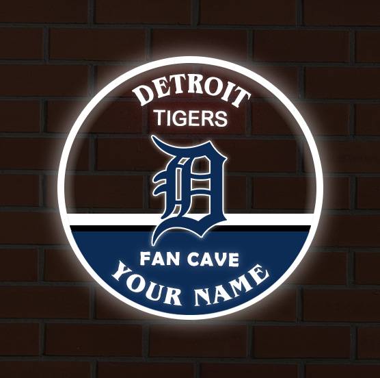 LIMITED EDITION - NEW CUSTOMIZED MLB16 DTS DETROIT TIGERS LED LIGHT WALL DECOR