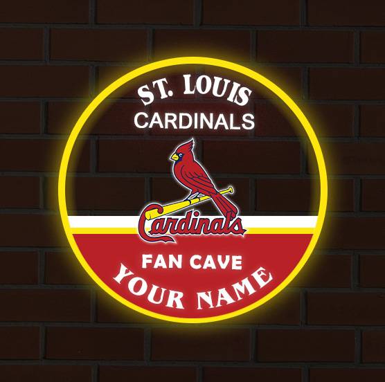 LIMITED EDITION - NEW CUSTOMIZED MLB24 SLC ST. LOUIS CARDINALS LED LIGHT WALL DECOR