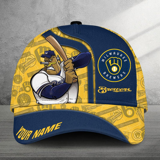 LIMITED EDITION - NEW CUSTOMIZED MLB15 MBS MILWAUKEE BREWERS CLASSIC CAP