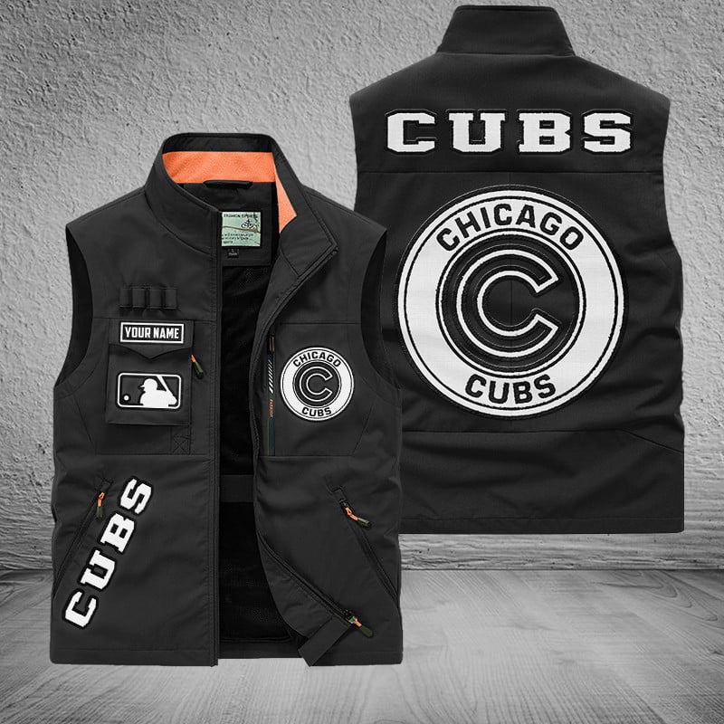 LIMITED EDITION - NEW CUSTOMIZED MLB04 CCS CHICAGO CUBS SLEEVELESS VEST