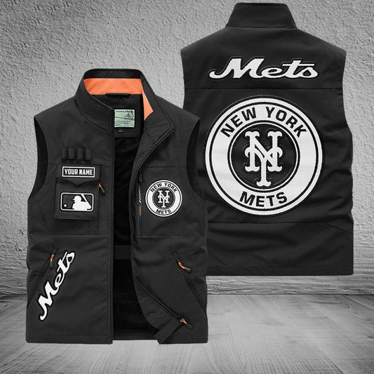 LIMITED EDITION - NEW CUSTOMIZED MLB17 NYM NEW YORK METS SLEEVELESS VEST