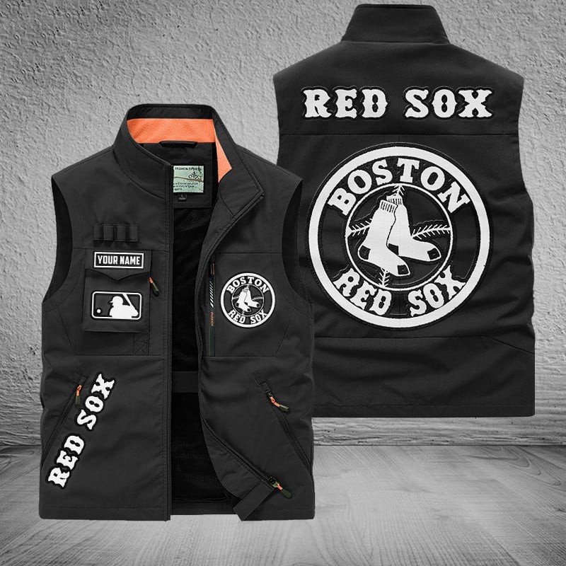 LIMITED EDITION - NEW CUSTOMIZED MLB03 BRS BOSTON RED SOX SLEEVELESS VEST