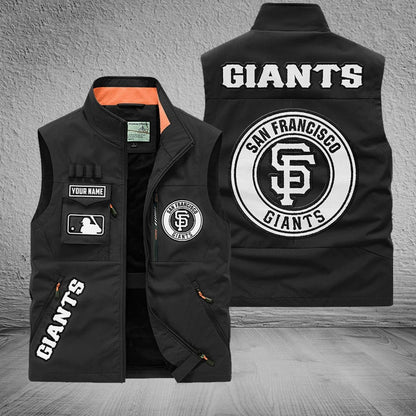 LIMITED EDITION - NEW CUSTOMIZED MLB06 SFG SAN FRANCISCO GIANTS SLEEVELESS VEST