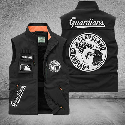 LIMITED EDITION - NEW CUSTOMIZED MLB13 CGS CLEVELAND GUARDIANS SLEEVELESS VEST