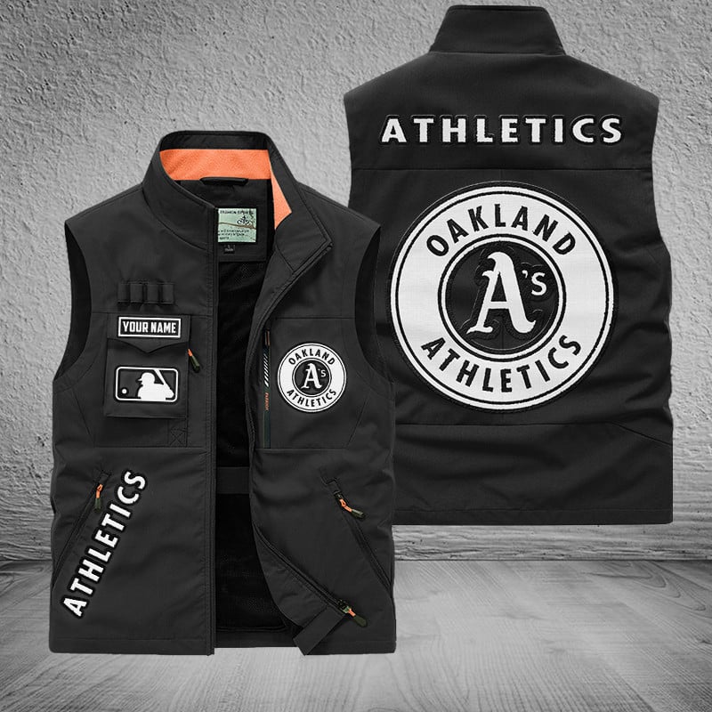 LIMITED EDITION - NEW CUSTOMIZED MLB23 OAS OAKLAND ATHLETICS SLEEVELESS VEST