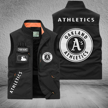 LIMITED EDITION - NEW CUSTOMIZED MLB23 OAS OAKLAND ATHLETICS SLEEVELESS VEST