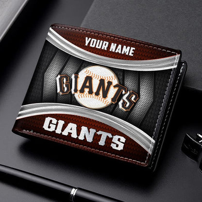 LIMITED EDITION - NEW CUSTOMIZED MLB06 SFG SAN FRANCISCO GIANTS LEATHER WALLET