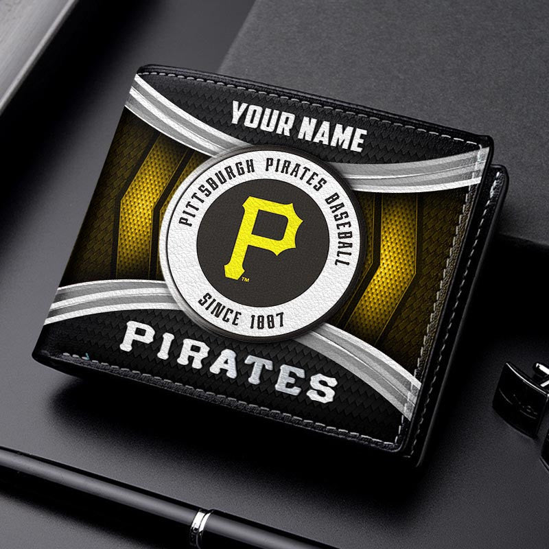 LIMITED EDITION - NEW CUSTOMIZED MLB29 PHP PITTSBURGH PIRATES LEATHER WALLET