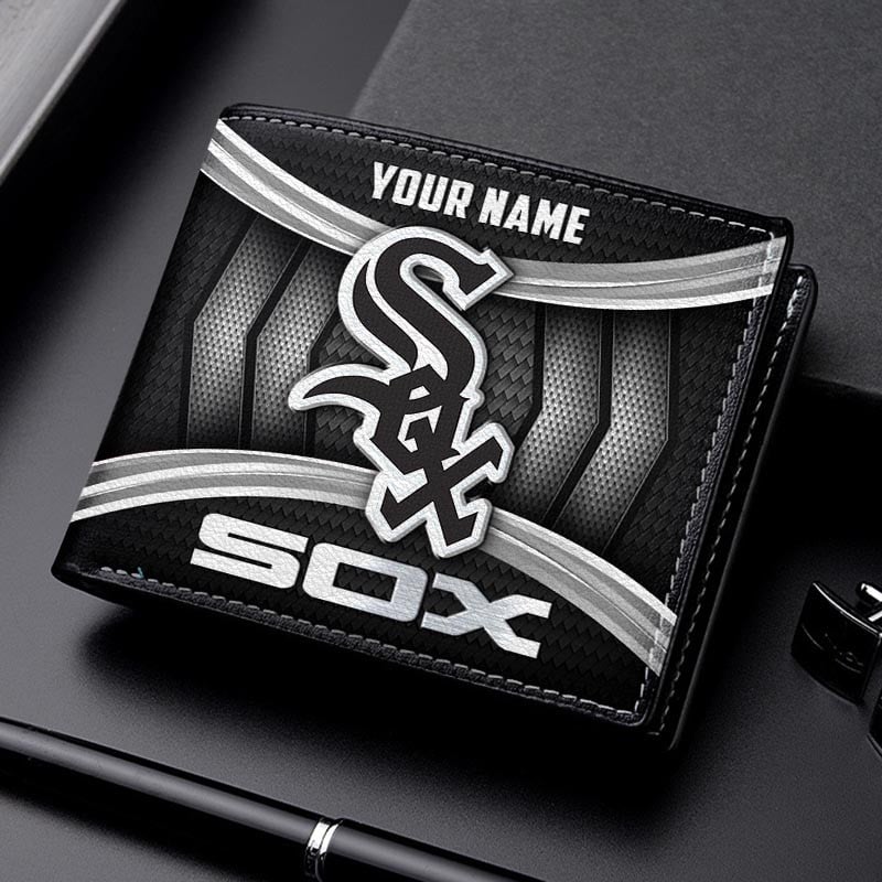 LIMITED EDITION - NEW CUSTOMIZED MLB26 CWS CHICAGO WHITE SOX LEATHER WALLET