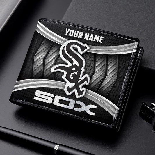 LIMITED EDITION - NEW CUSTOMIZED MLB26 CWS CHICAGO WHITE SOX LEATHER WALLET