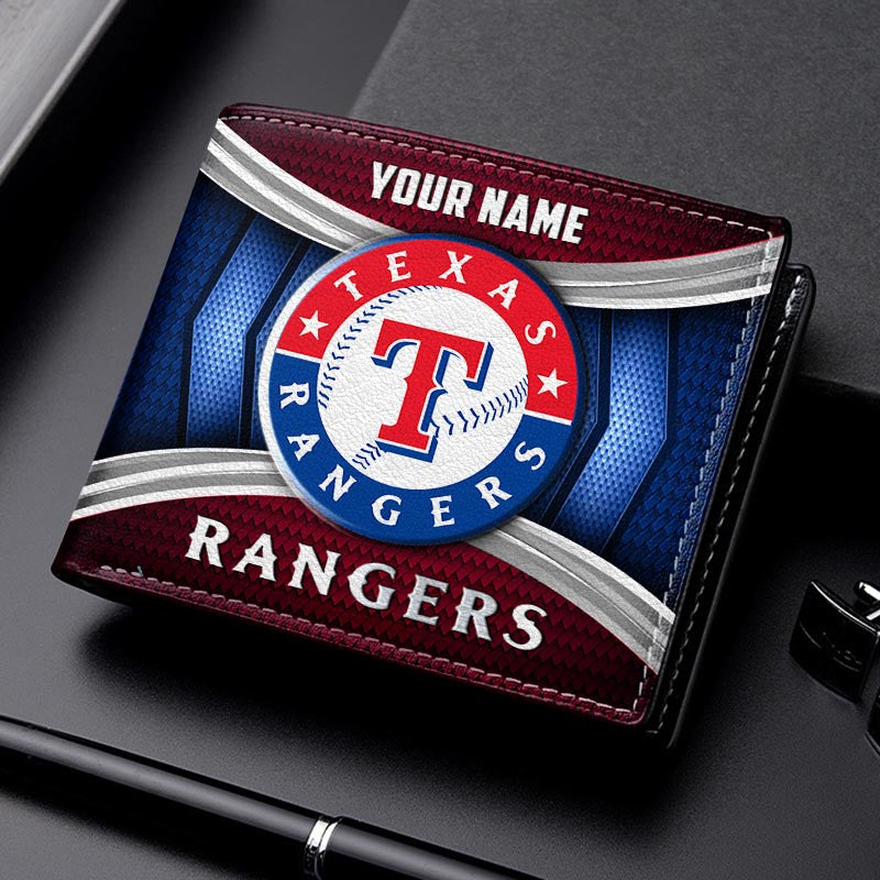 LIMITED EDITION - NEW CUSTOMIZED MLB08 TRS TEXAS RANGERS LEATHER WALLET