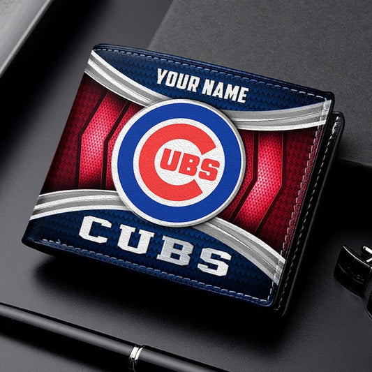 LIMITED EDITION - NEW CUSTOMIZED MLB04 CCS CHICAGO CUBS LEATHER WALLET