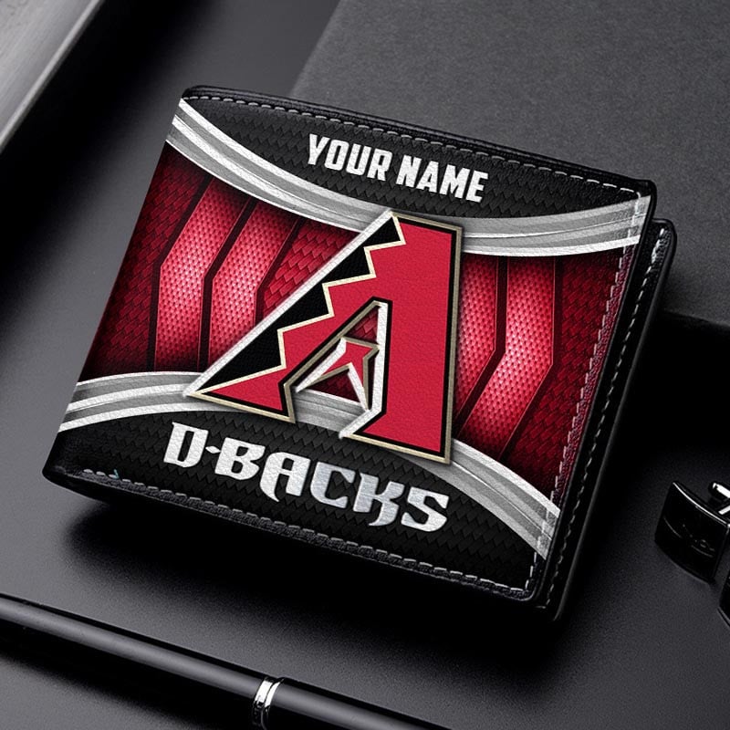 LIMITED EDITION - NEW CUSTOMIZED MLB07 ADS ARIZONA DIAMONDBACKS LEATHER WALLET