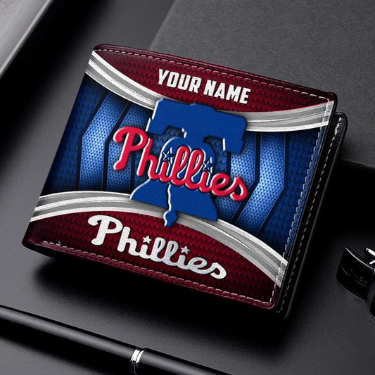 LIMITED EDITION - NEW CUSTOMIZED MLB11 PPS PHILADELPHIA PHILLIES LEATHER WALLET