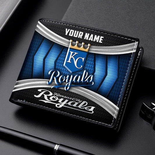 LIMITED EDITION - NEW CUSTOMIZED MLB19 KCR KANSAS CITY ROYALS LEATHER WALLET