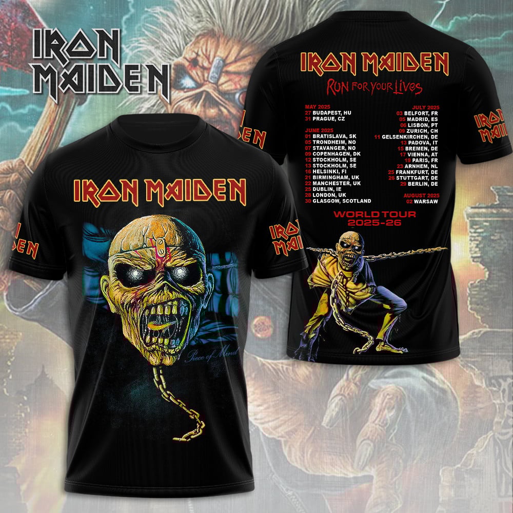 NEW PREMIUM IRON MAIDEN 3D APPAREL