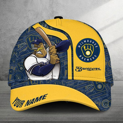 LIMITED EDITION - NEW CUSTOMIZED MLB15 MBS MILWAUKEE BREWERS CLASSIC CAP