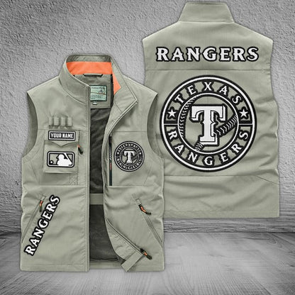 LIMITED EDITION - NEW CUSTOMIZED MLB08 TRS TEXAS RANGERS SLEEVELESS VEST