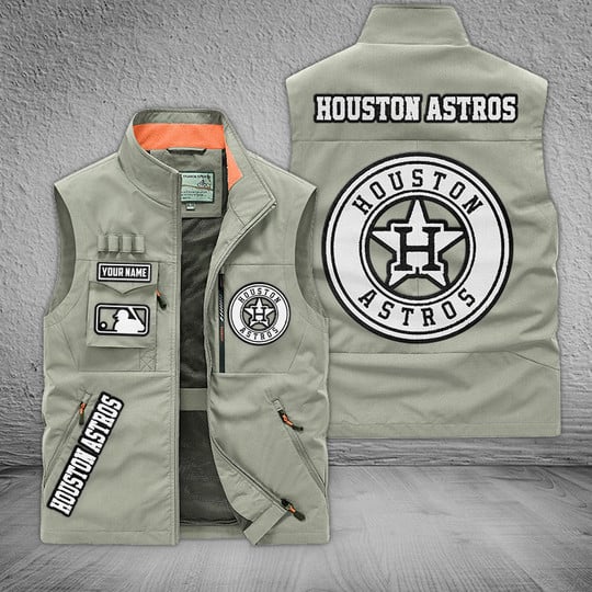 LIMITED EDITION - NEW CUSTOMIZED MLB10 HAS HOUSTON ASTROS SLEEVELESS VEST