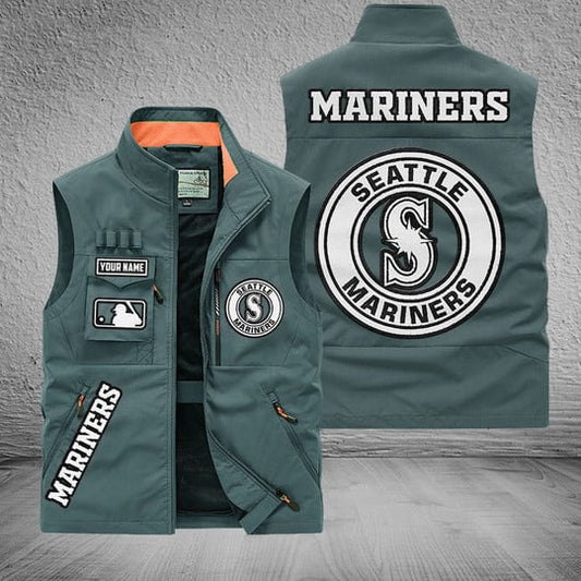 LIMITED EDITION - NEW CUSTOMIZED MLB14 SMS SEATTLE MARINERS SLEEVELESS VEST